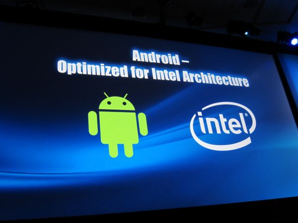IDF 2011 (slide, All Future Versions of Android Will Be Optimized for Intel chips)