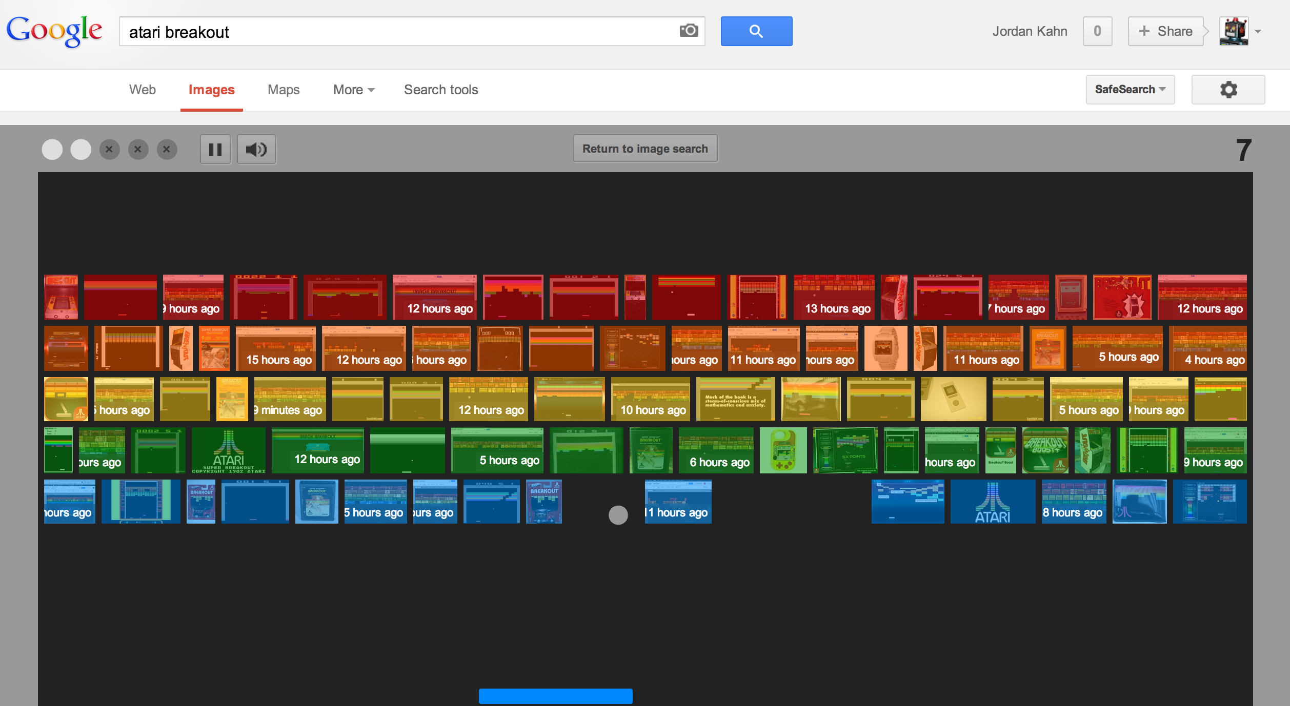 Google commemorates Atari Breakout with a fully playable easter egg in Google Images