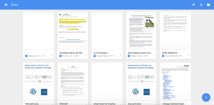 Google starts incorporating 'Material Design' on Docs web pages