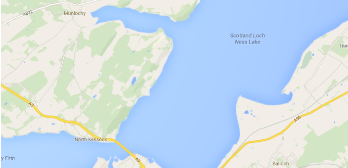 Google Maps Scotland Loch Ness Monster