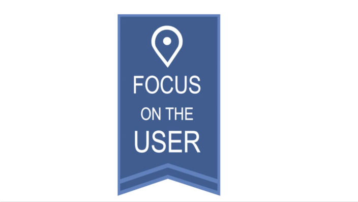 focus on the user