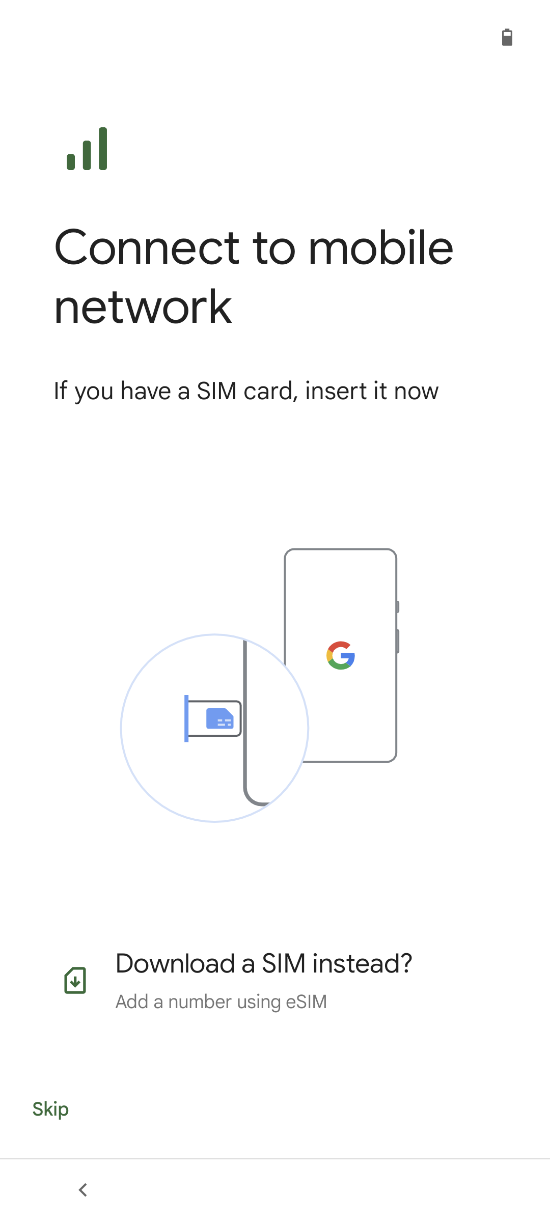 Pixel 5A Sim Installation 2