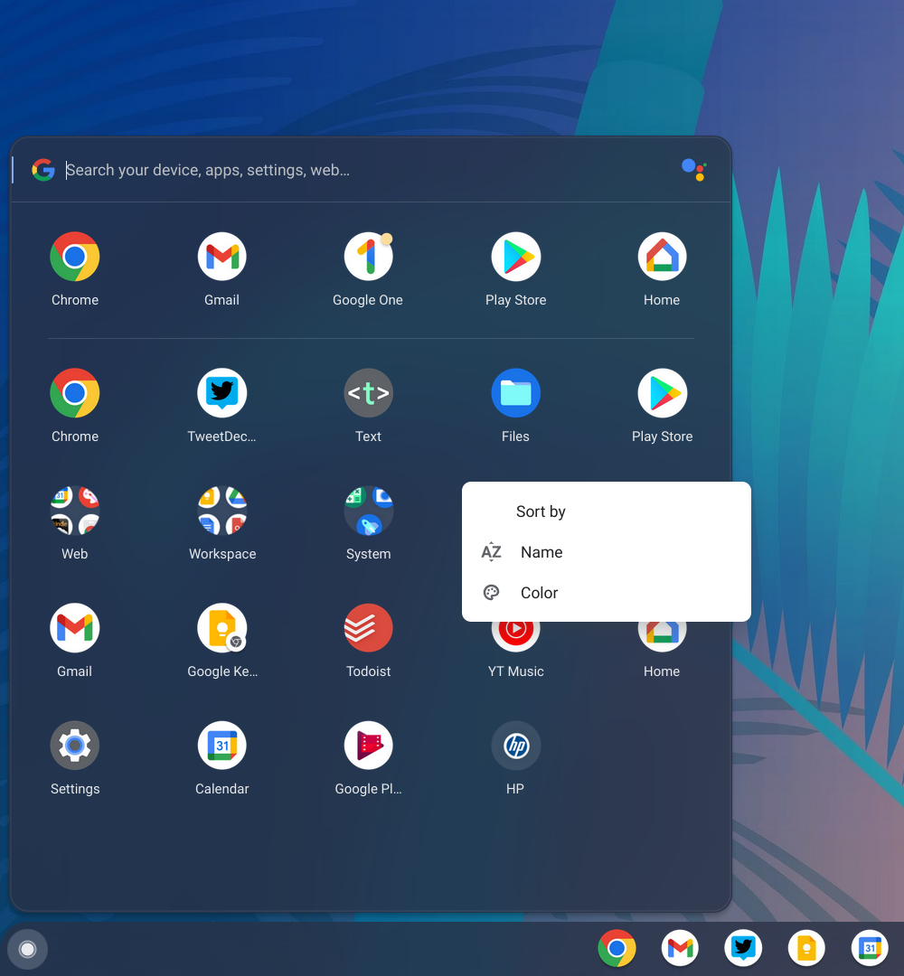 Introducción de Chrome OS 101: pantalla de arranque oscura, nuevo lanzador