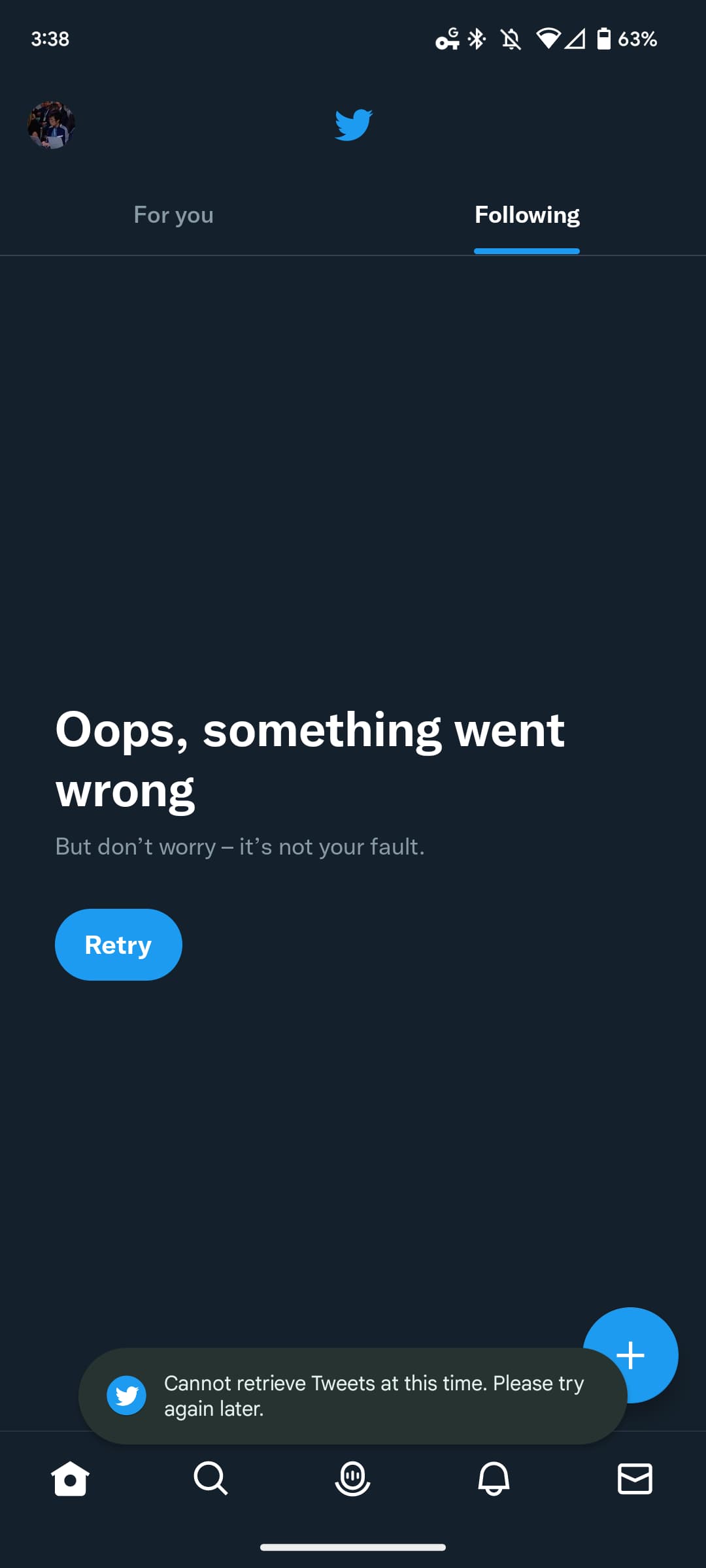 Twitter is currently down for some Android users