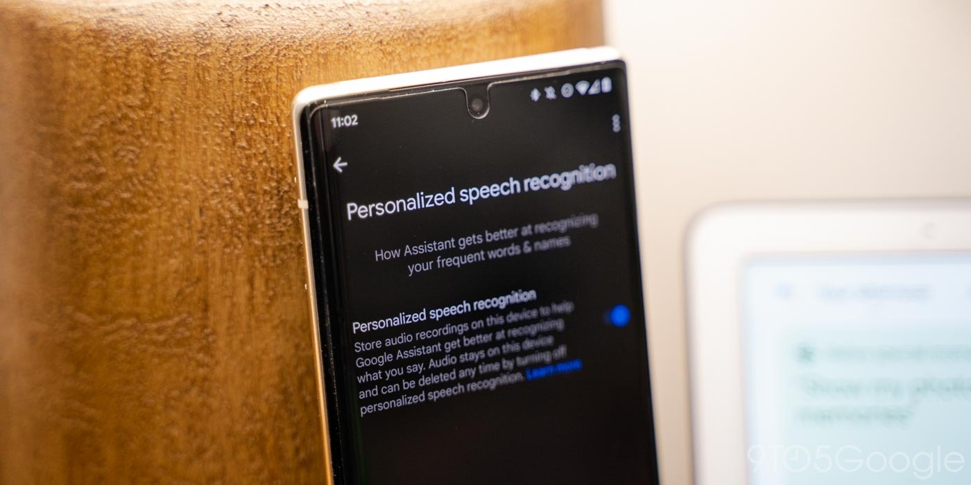 Google Assistant Personalized speech recognition