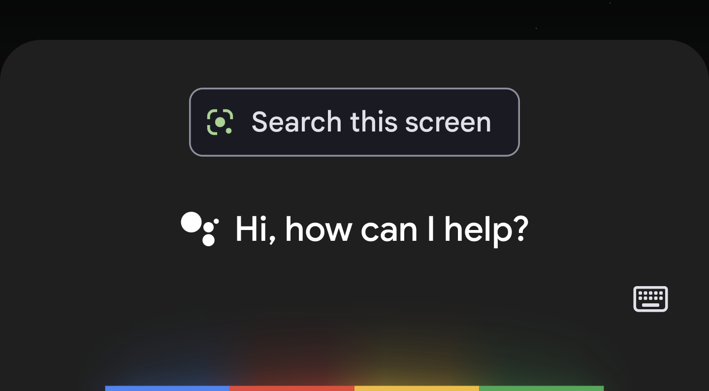 Google Assistant Lens search screen