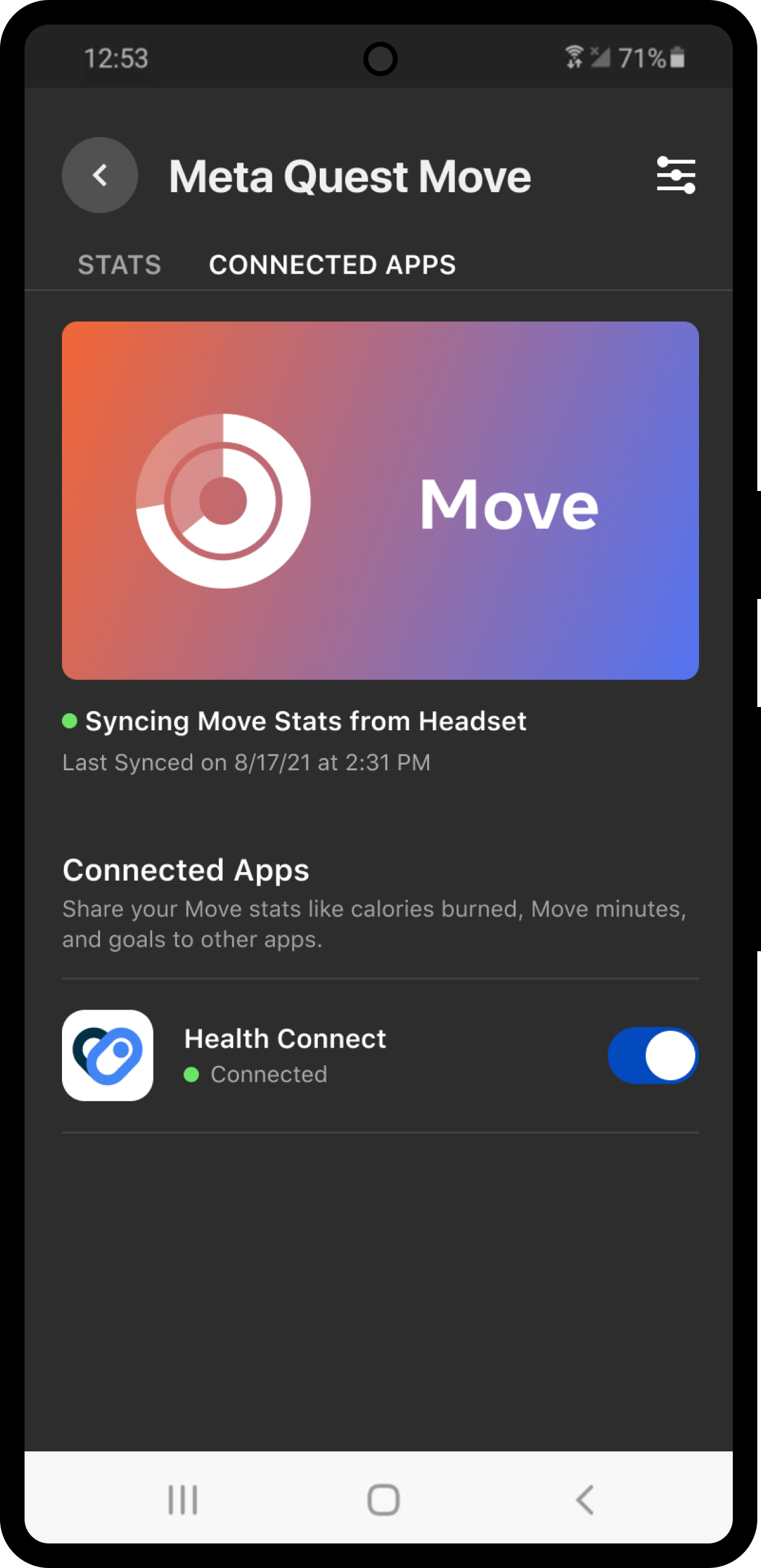 Meta Quest Move adds support for Health Connect syncing on Android