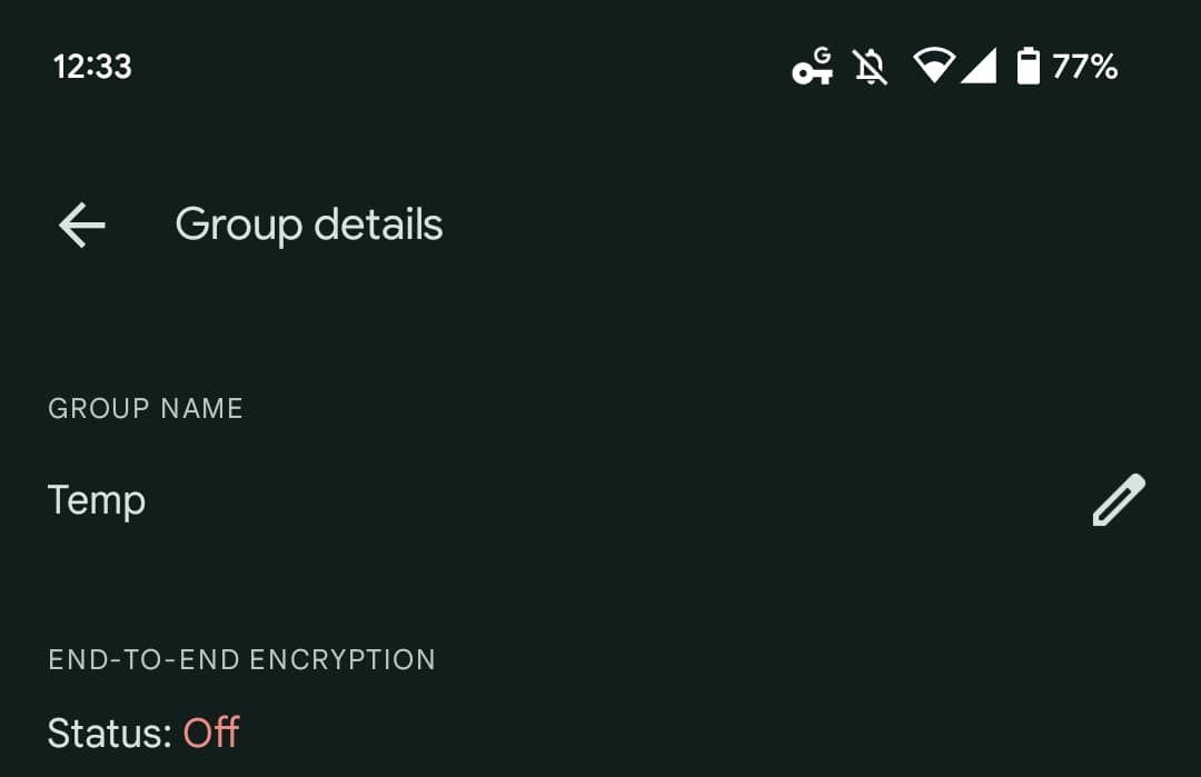 Messages group encryption limit