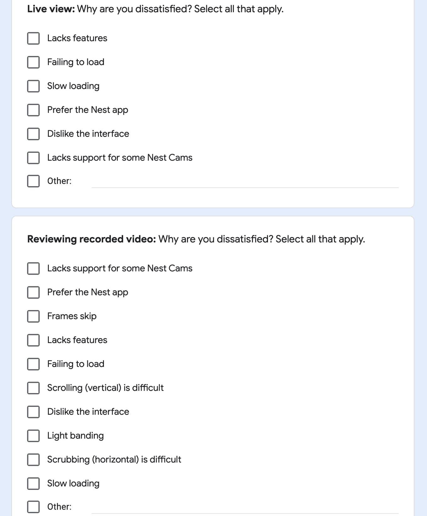 Google Home Public Preview survey