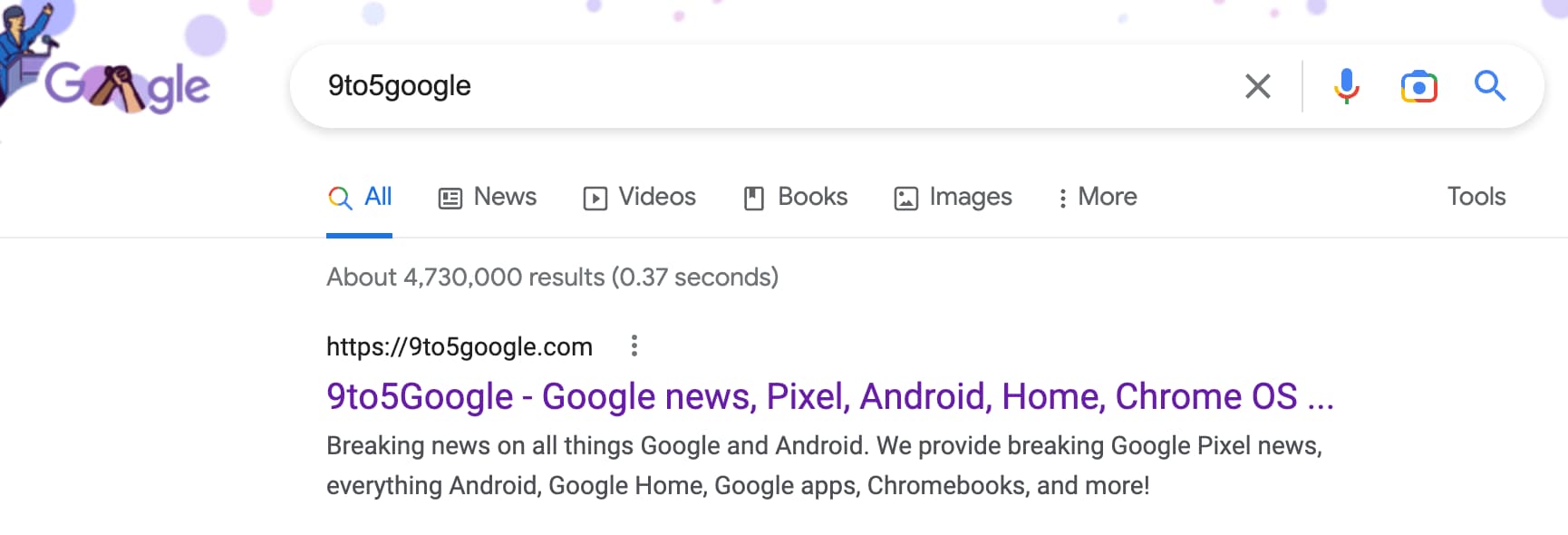 Google adding site favicons to desktop Search results