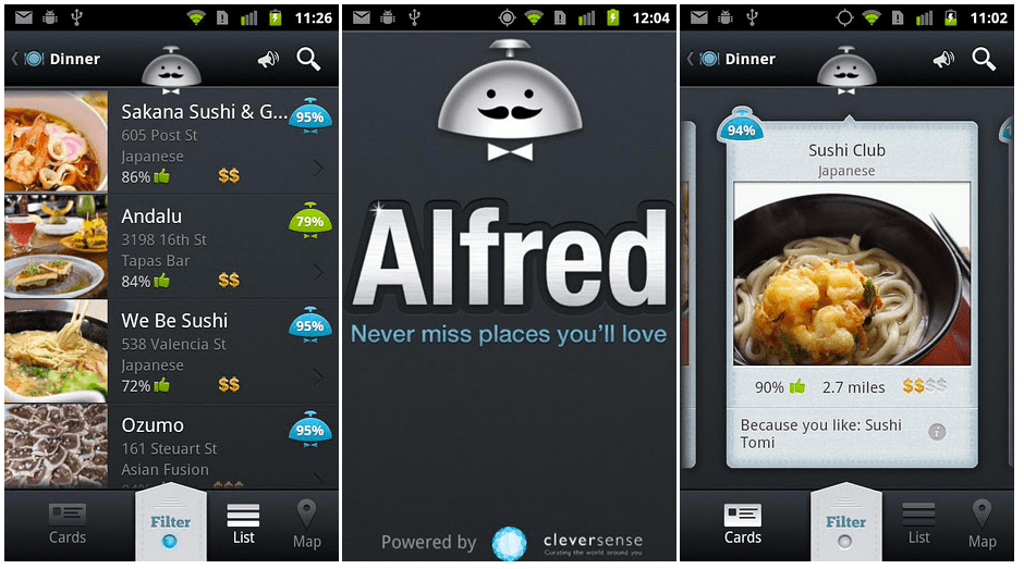 'Alfred' local recommendations app gets redesigned for Android launch