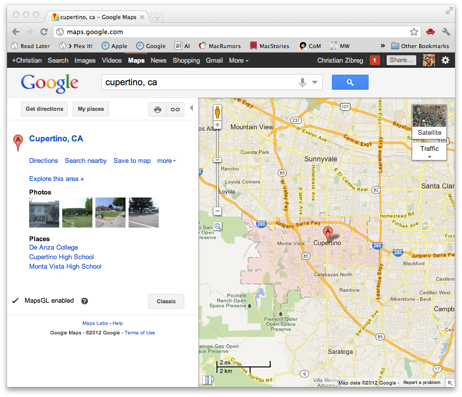 Google Maps now highlights areas of interest