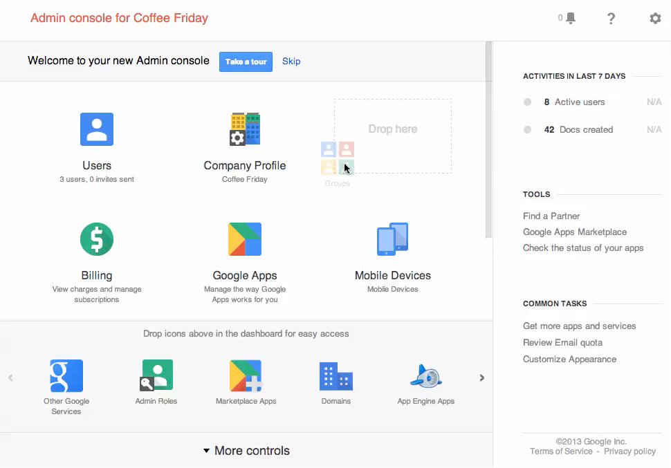 Google updates Admin console with improved navigation, customization