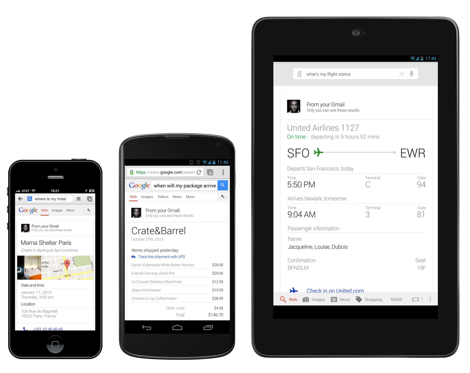 Google search now includes flights, reservations, & more from Gmail