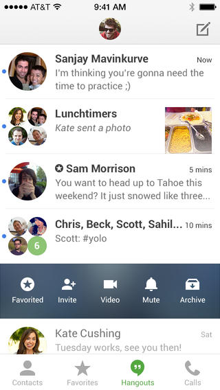 hangout for ios