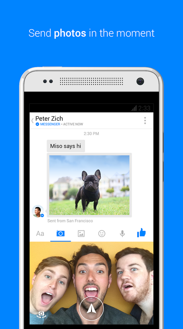 set facebook messenger to save pictures