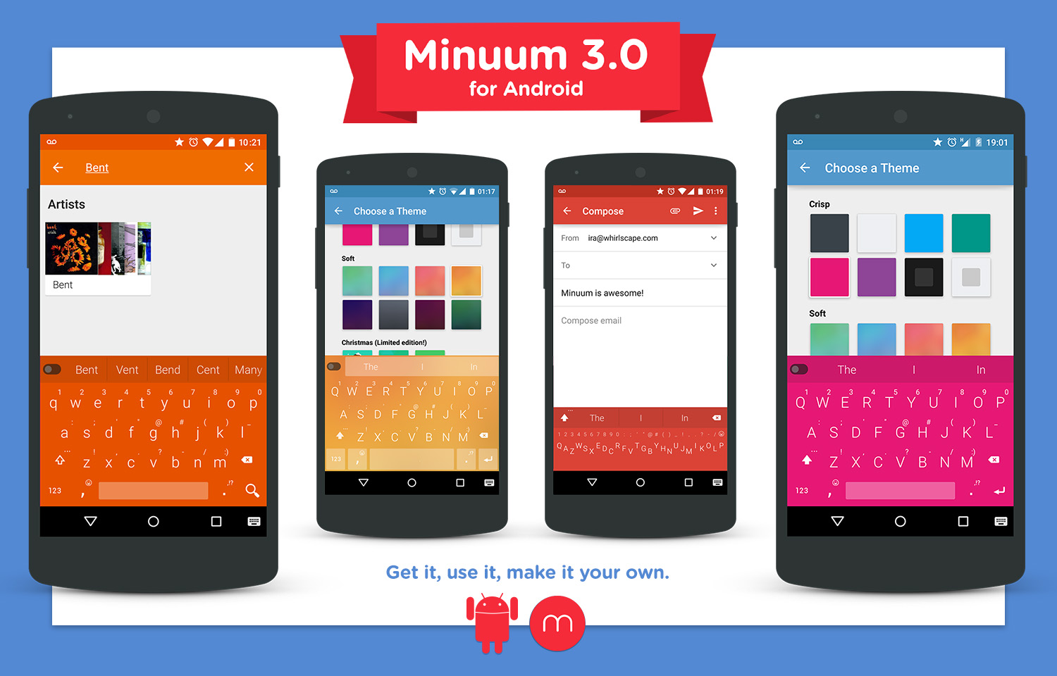 Product android. Minuum Keyboard. Клавиатура Minuum. Minuum-Wear-Keyboard. Android choosing language Design.