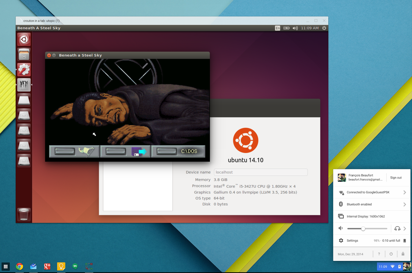 Developers can now run Linux in its own window on Chrome OS