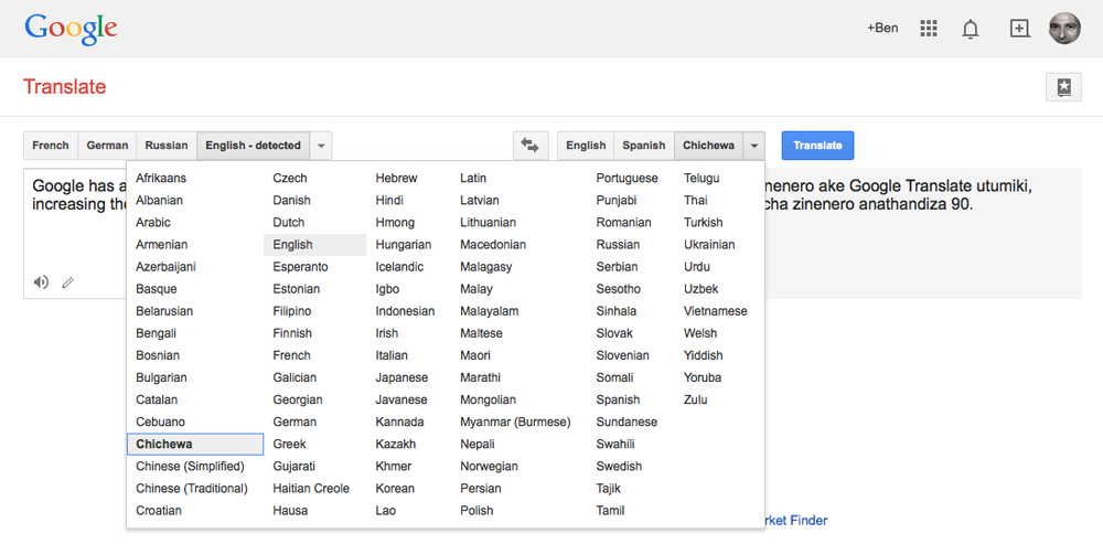 Google Translate gets new design, new languages