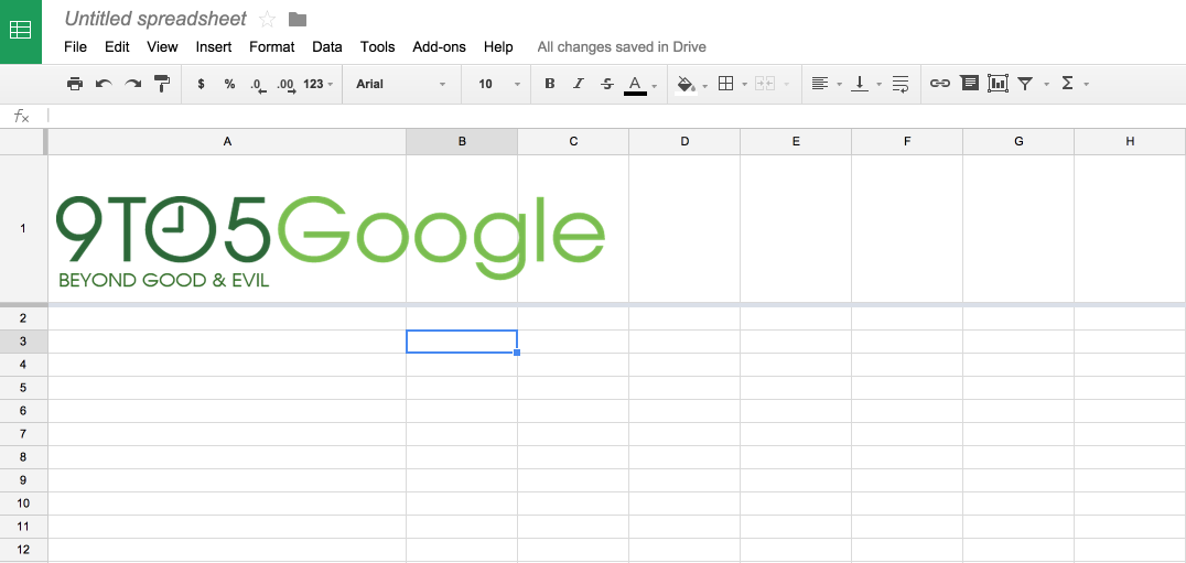 Google Sheets update lets you add images to header cells