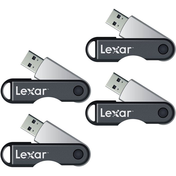 lexar-jumpdrive-twistturn-16-gb-usb-flash-drive-black-silver-4-pack-64gb-total1