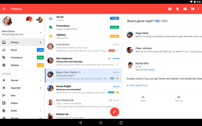 Gmail-Android-tablet