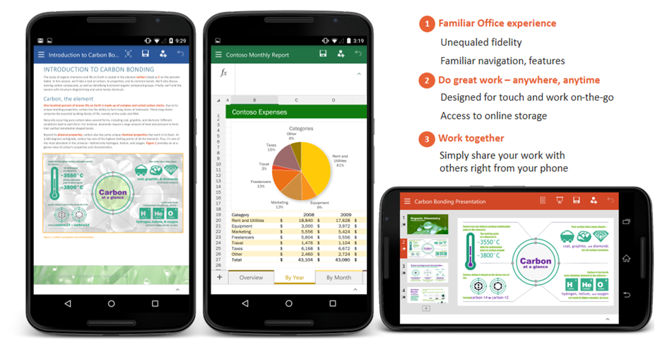 how to use microsoft excel in a android phone