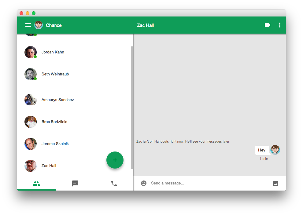 google hangouts for chome