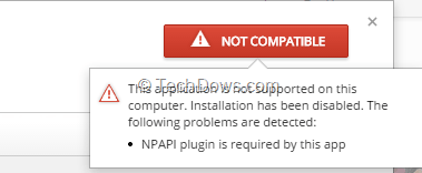 Chrome-Web-Store-shows-not-compatible-warning-Windows-10