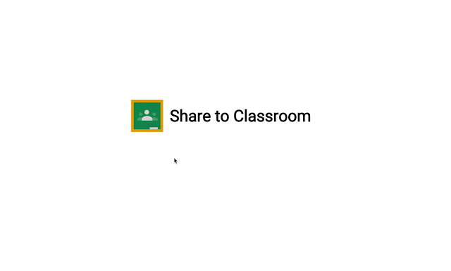 Google Classroom share button