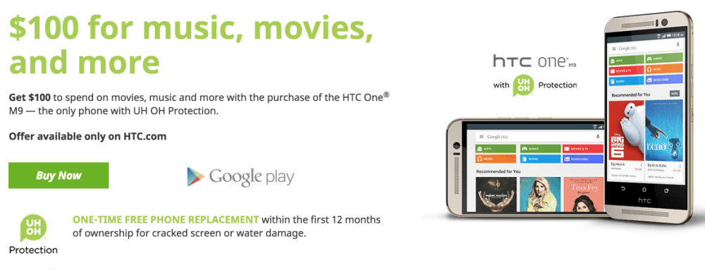 $100 Google Play™ Credit | HTC United States 2015-08-24 14-06-01