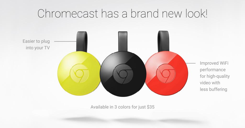 Google unveils the 2nd generation Chromecast w/ better WiFi, Feeds, Fast Play,
