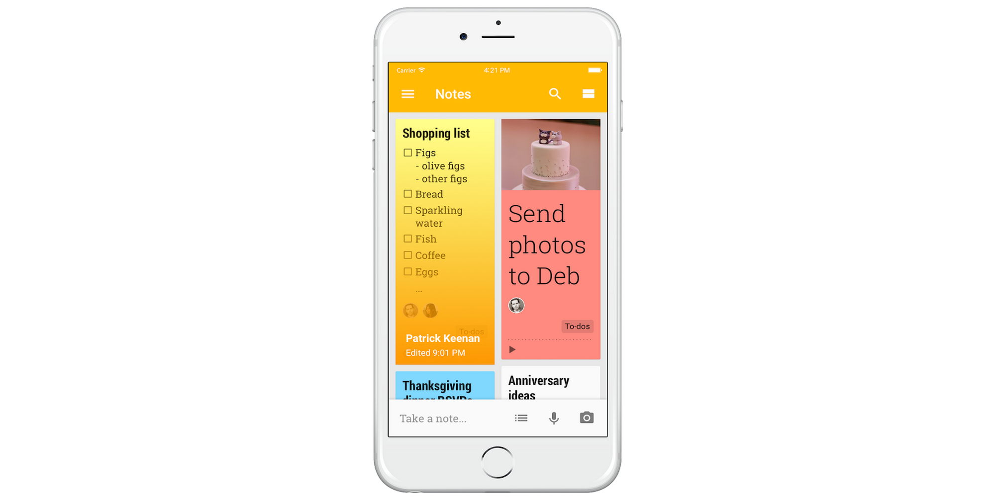 Google's Keep note taking app comes to iPhone and iPad ...