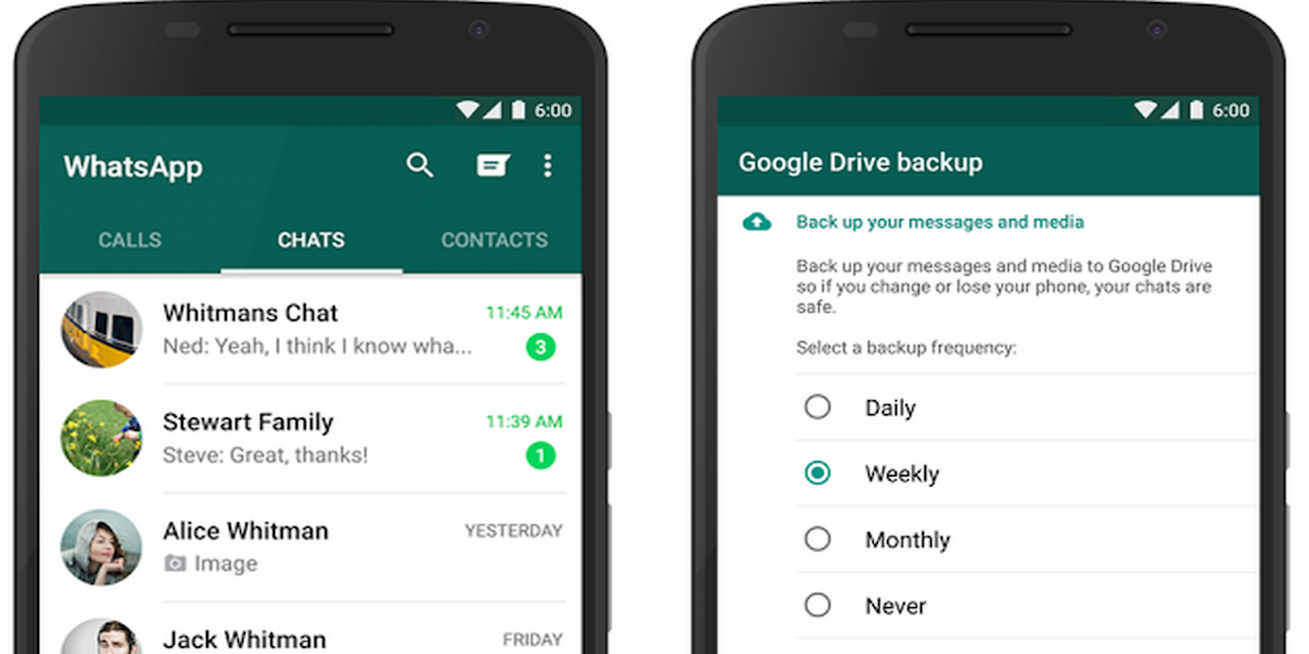 WhatsApp integrates auto Google Drive backups for chat history, photos &...
