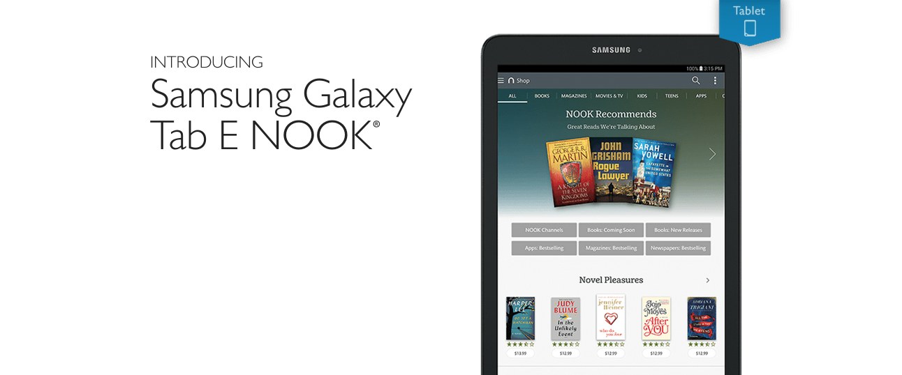 The Galaxy Tab E Now Available In Nook Form Thanks To Barnes