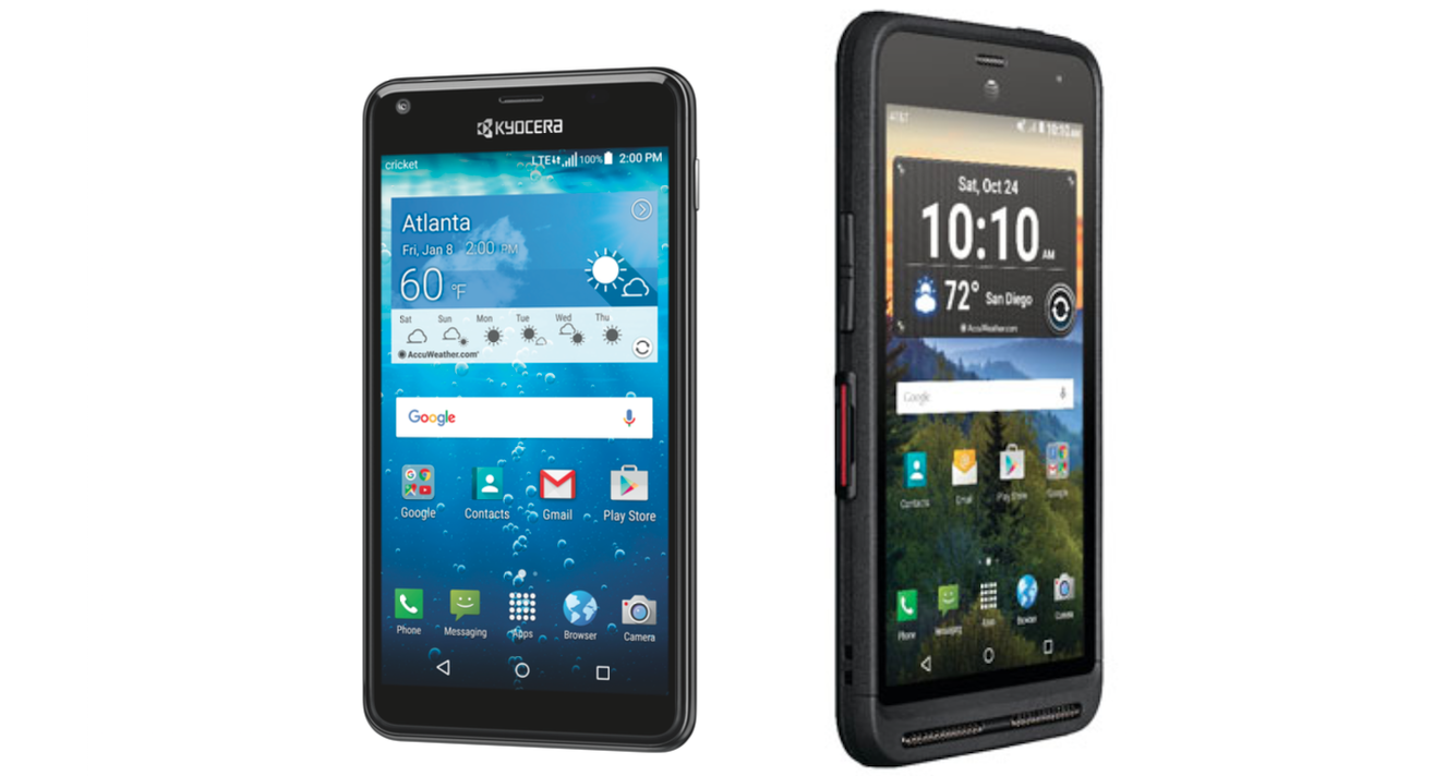 AT&T and Cricket unveil pair of ruggedized Kyocera devices coming this