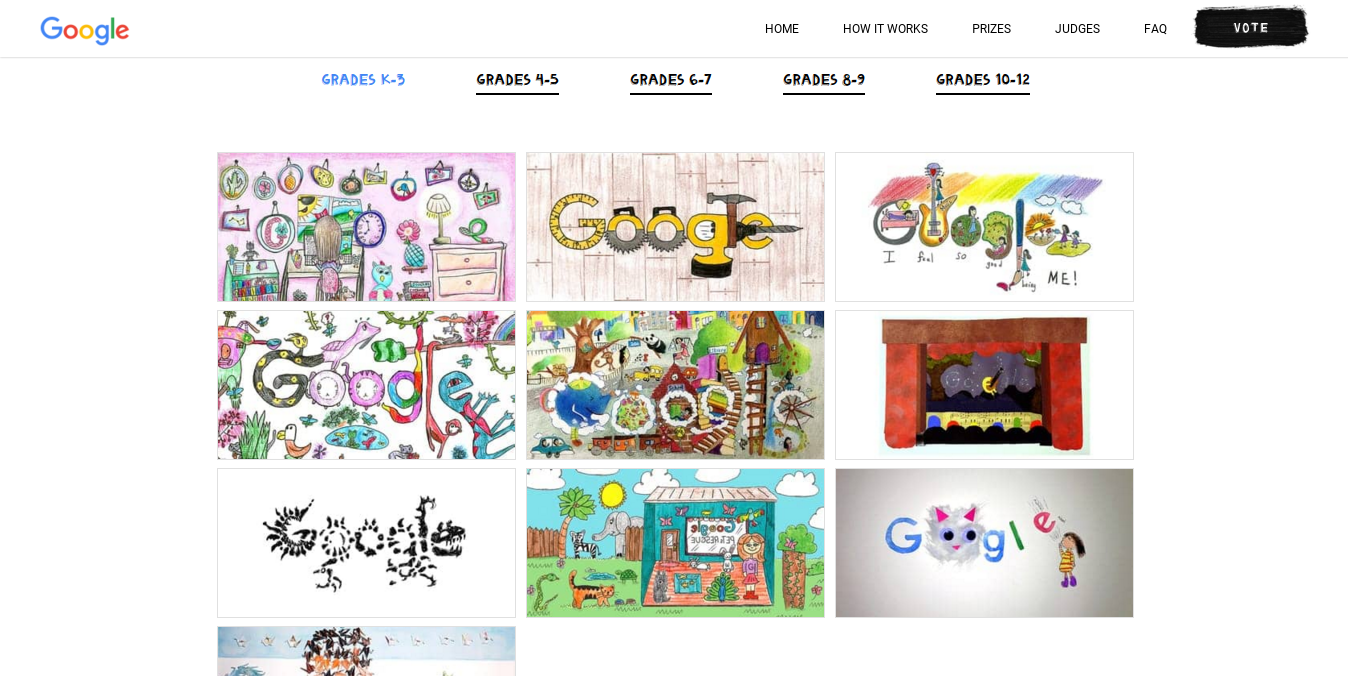 Voting is now live for this year's Doodle 4 Google finalists