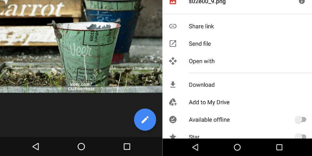 Minor Google Drive for Android update now lets you edit files with just