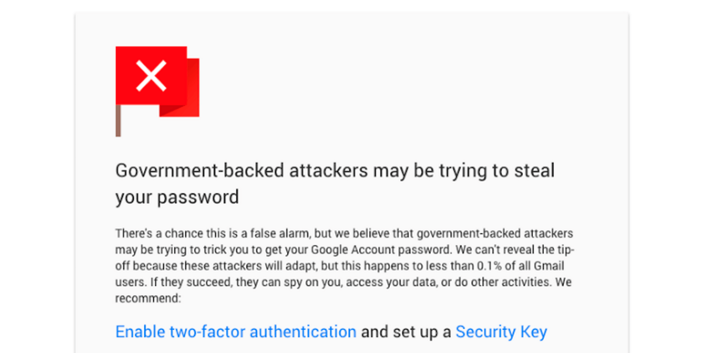 gmail safe browsing warning
