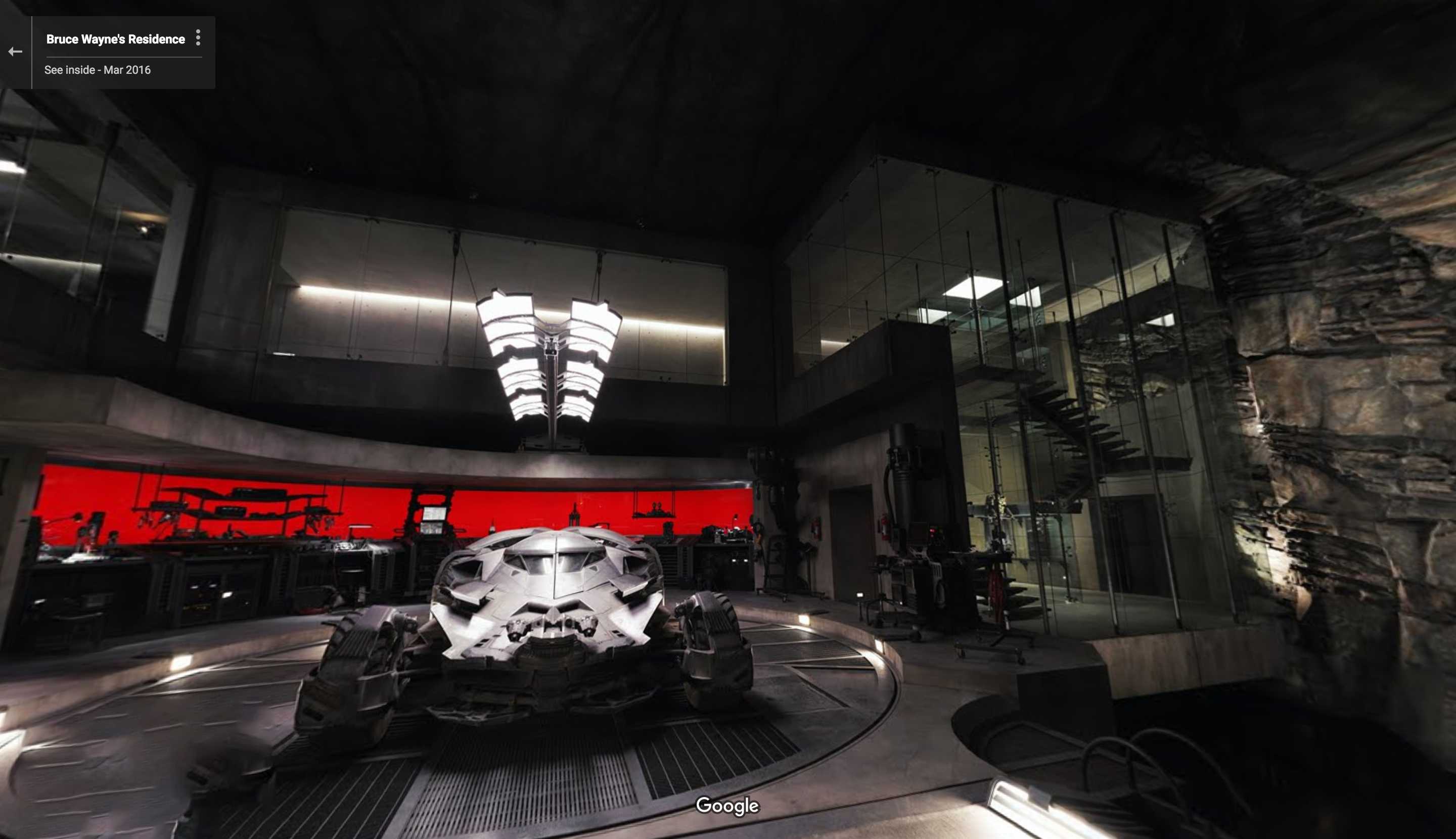 Forget the movie — see the new Batcave from 'Batman v Superman' in Google  Maps
