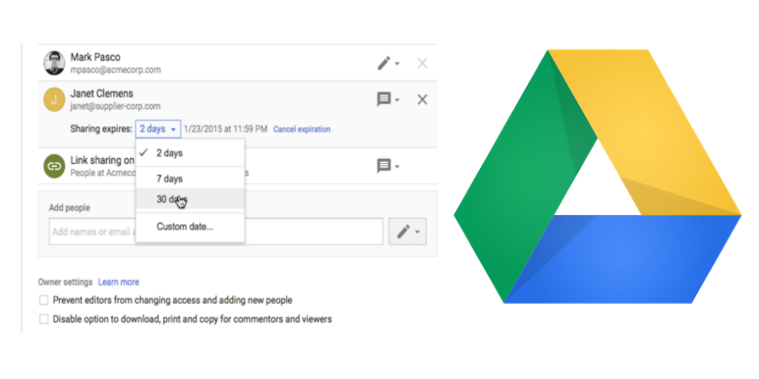 Google Drive, Docs, Sheets, & Slides will soon let you set expiration