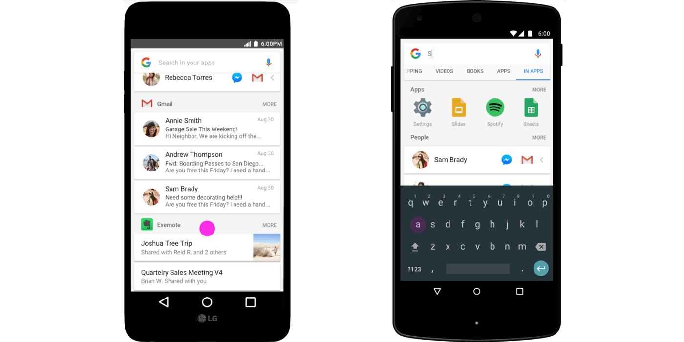 Google's new 'In Apps' search mode quickly surfaces content from ...