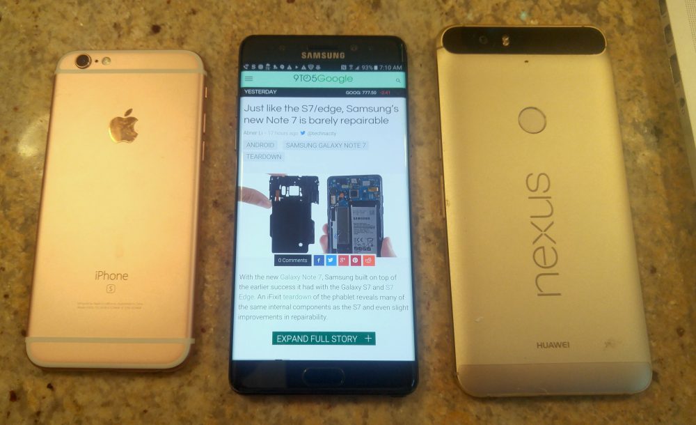 Note-7-size-compare-iphone-nexus-6P