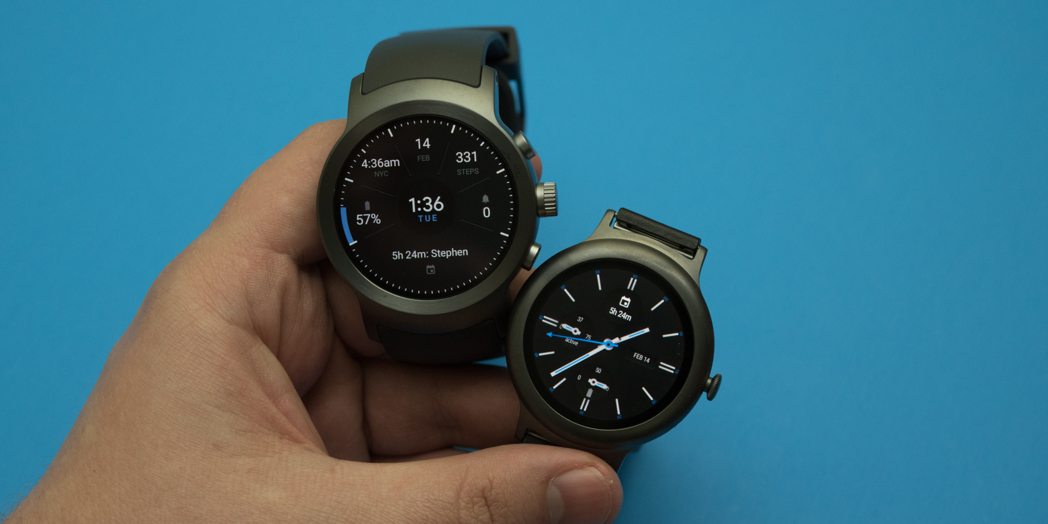 LG Watch W7 Hands-On: this hybrid is a mix of ambition and compromise -  YouTube