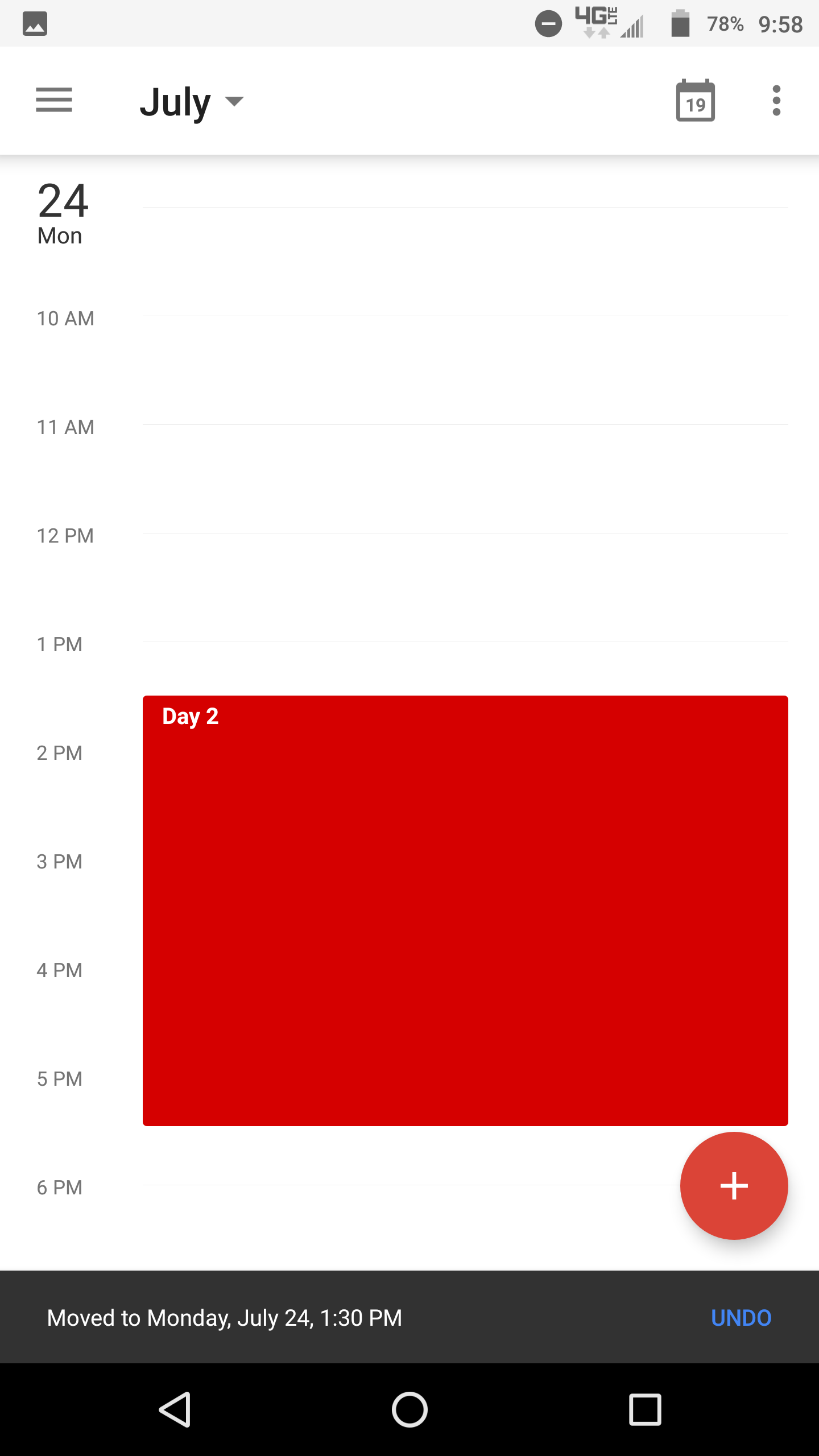 Google Calendar for Android adds drag & drop gesture to quickly edit