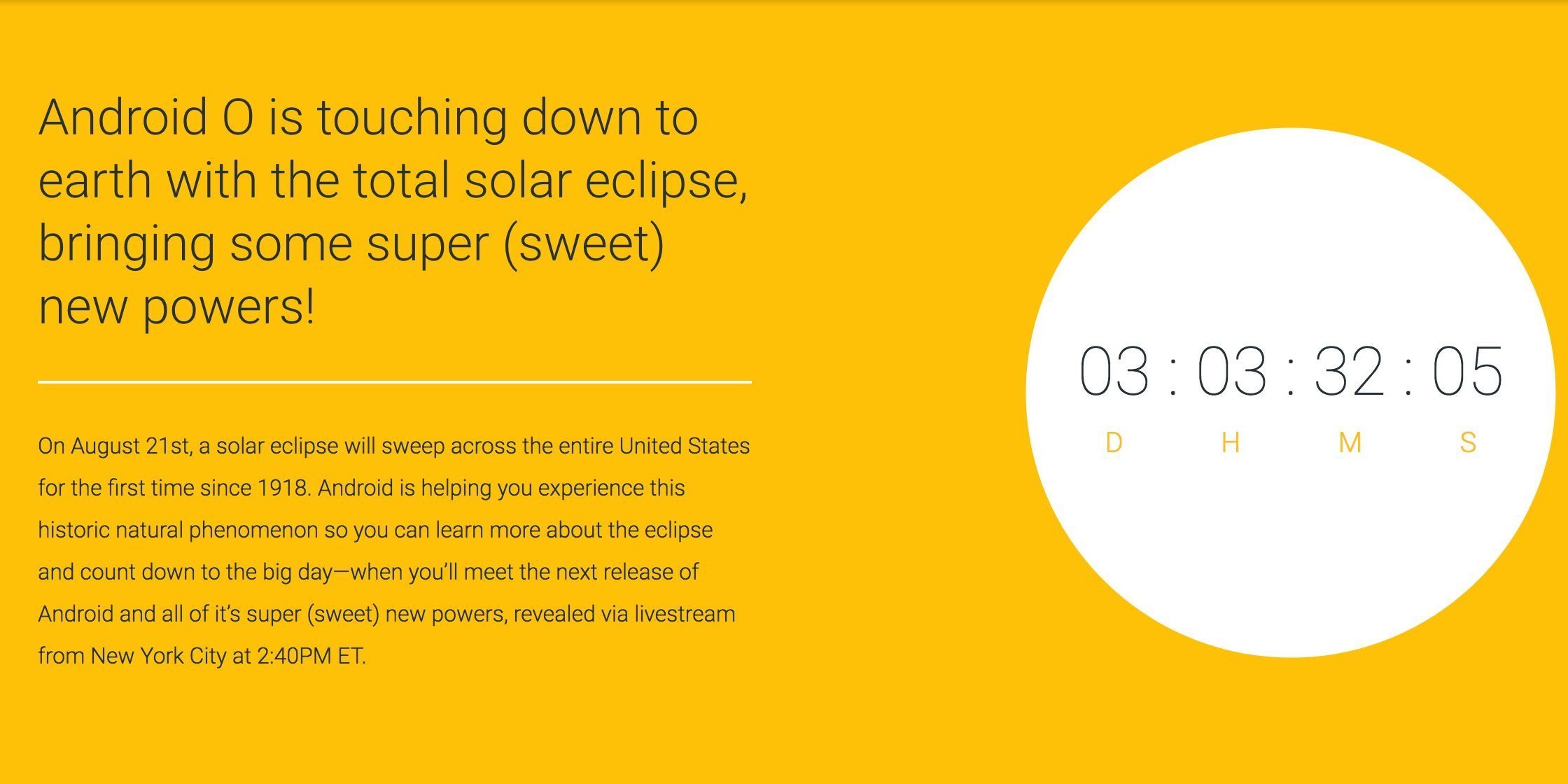 Google Teases Android O Announcement With Countdown To Monday August 21st Event 9to5google