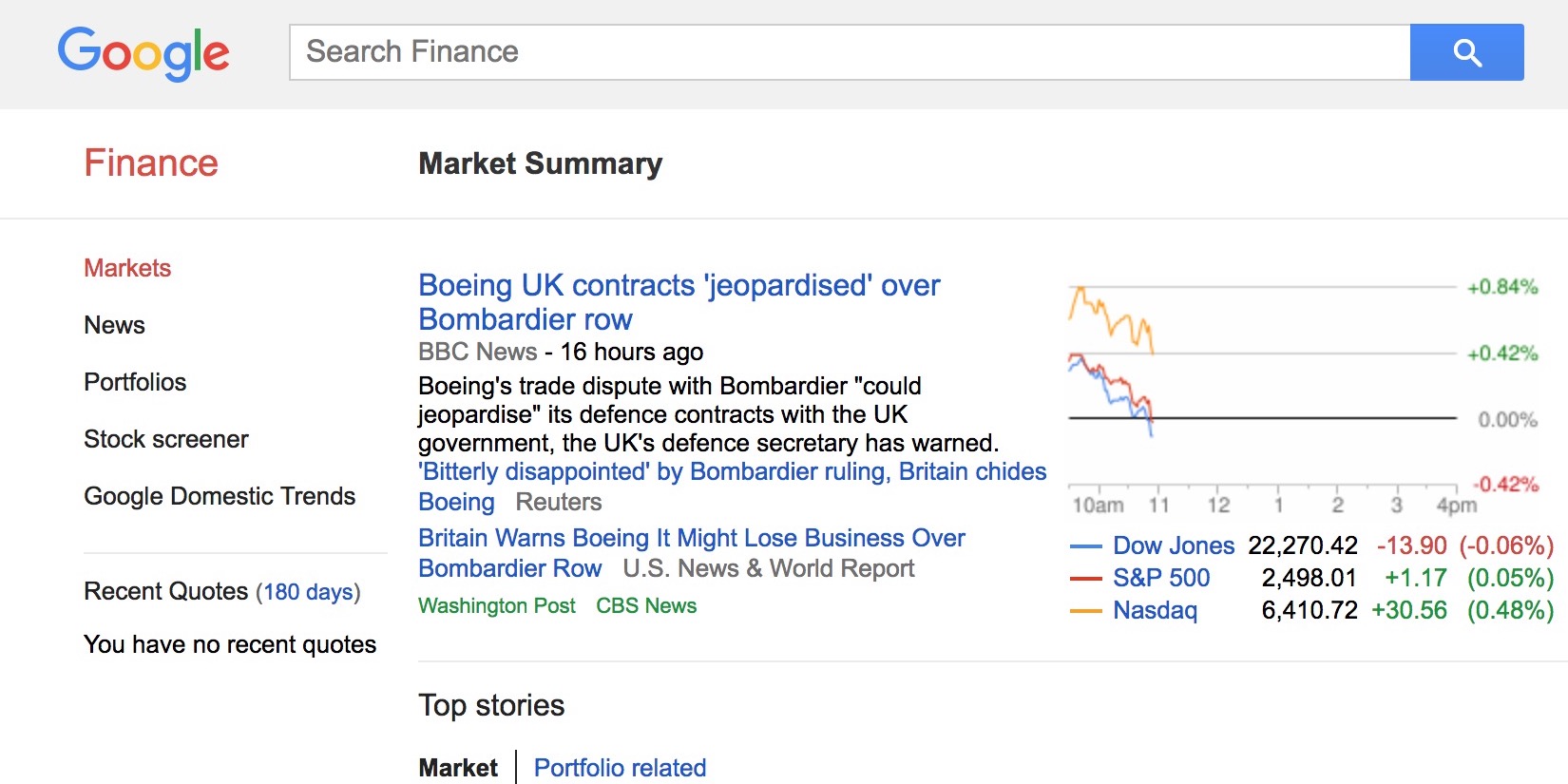 Google Finance merged with Search as part of new dedicated tab on web &  mobile