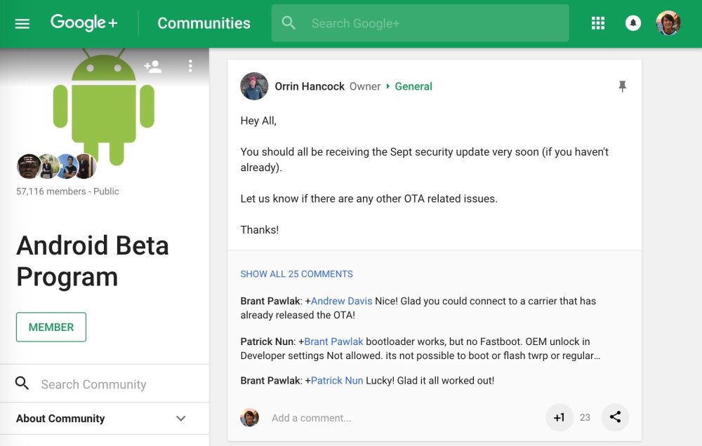 Google+ App Available for Android - Android Community