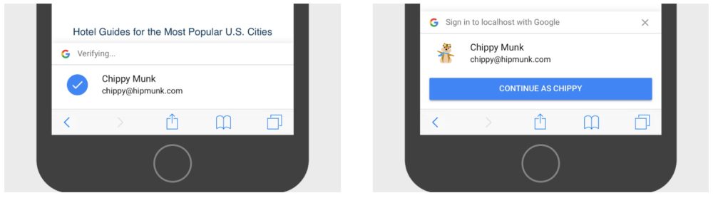 Google One Tap, Guides