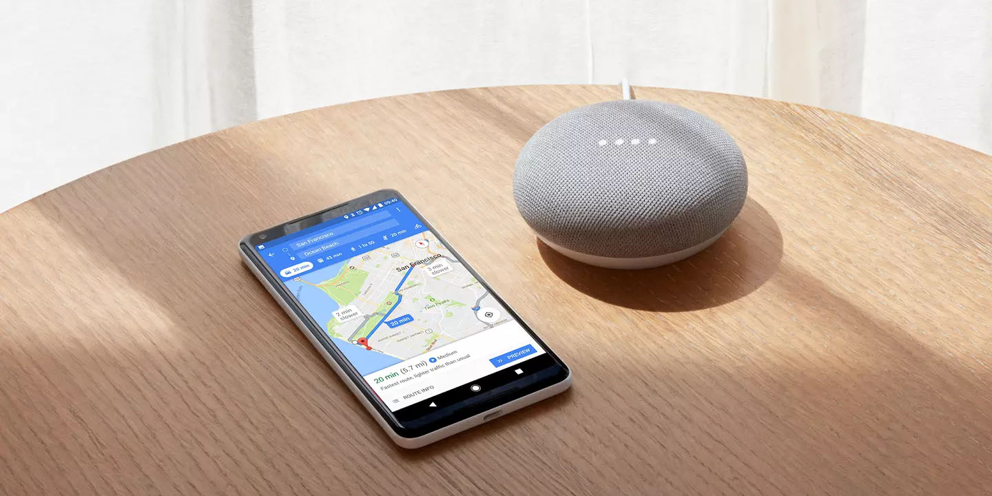google home mini device